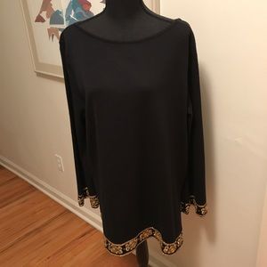 Vintage Theomiles Beaded & sequined Tunic Size L